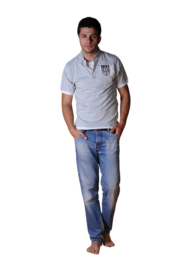 Tricou barbati cu maneca scurta, Tuareg, Model 6, Gri