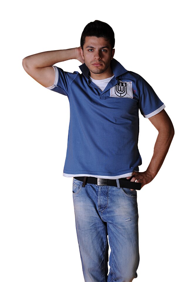 Tricou barbati cu maneca scurta, Tuareg, Model 6, Jeans