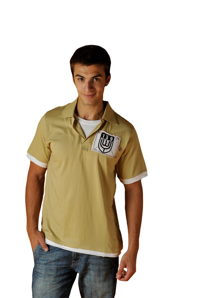 Tricou barbati cu maneca scurta, Tuareg, Model 6, Vernil