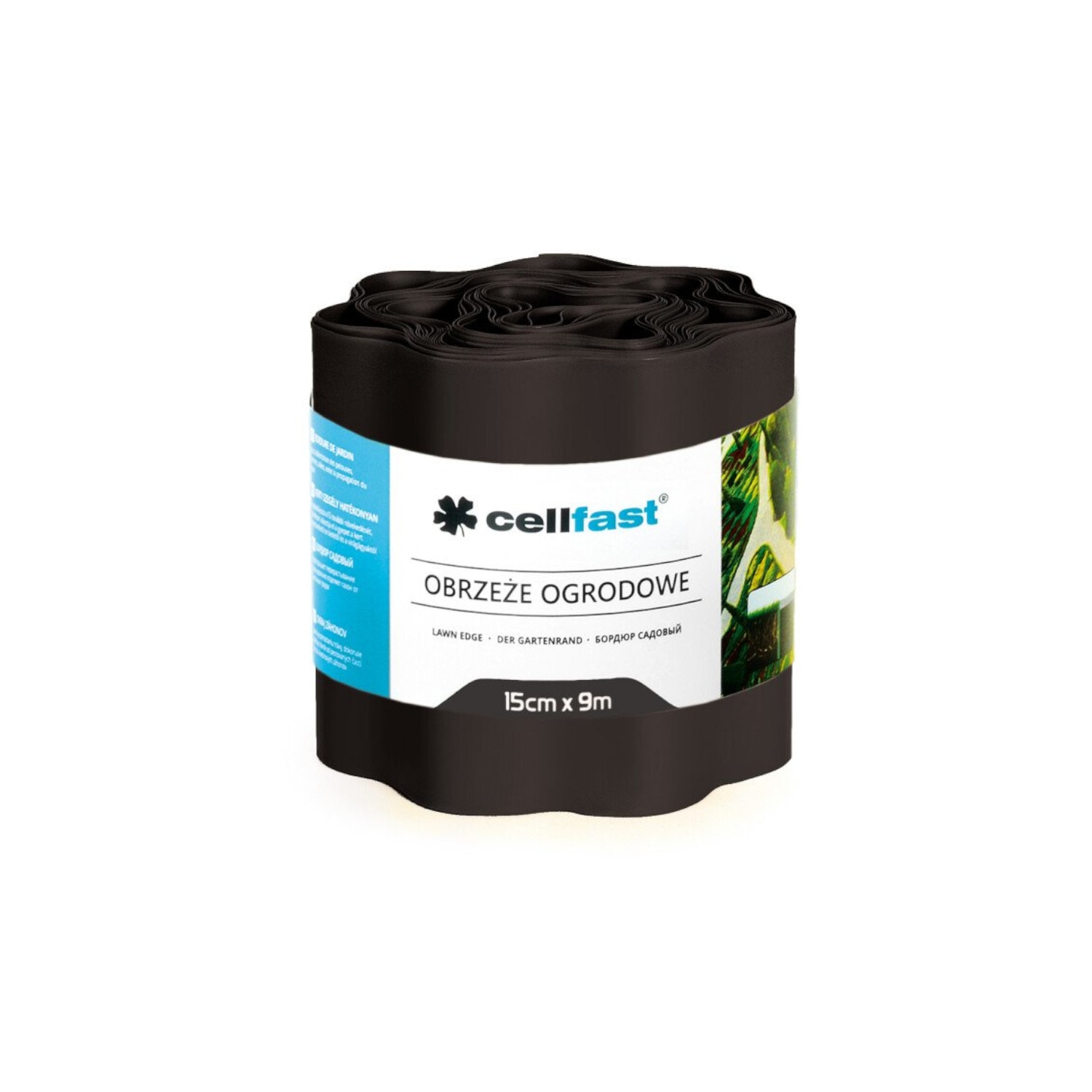 Bordura de gradina, 15 cm x 9 m, Cellfast, negru