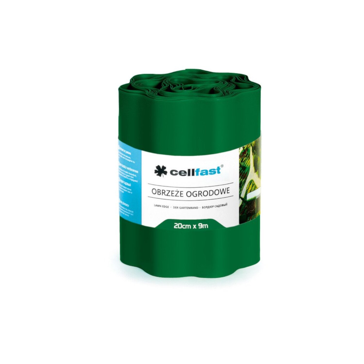 Bordura de gradina, 20 cm x 9 m, Cellfast, verde inchis