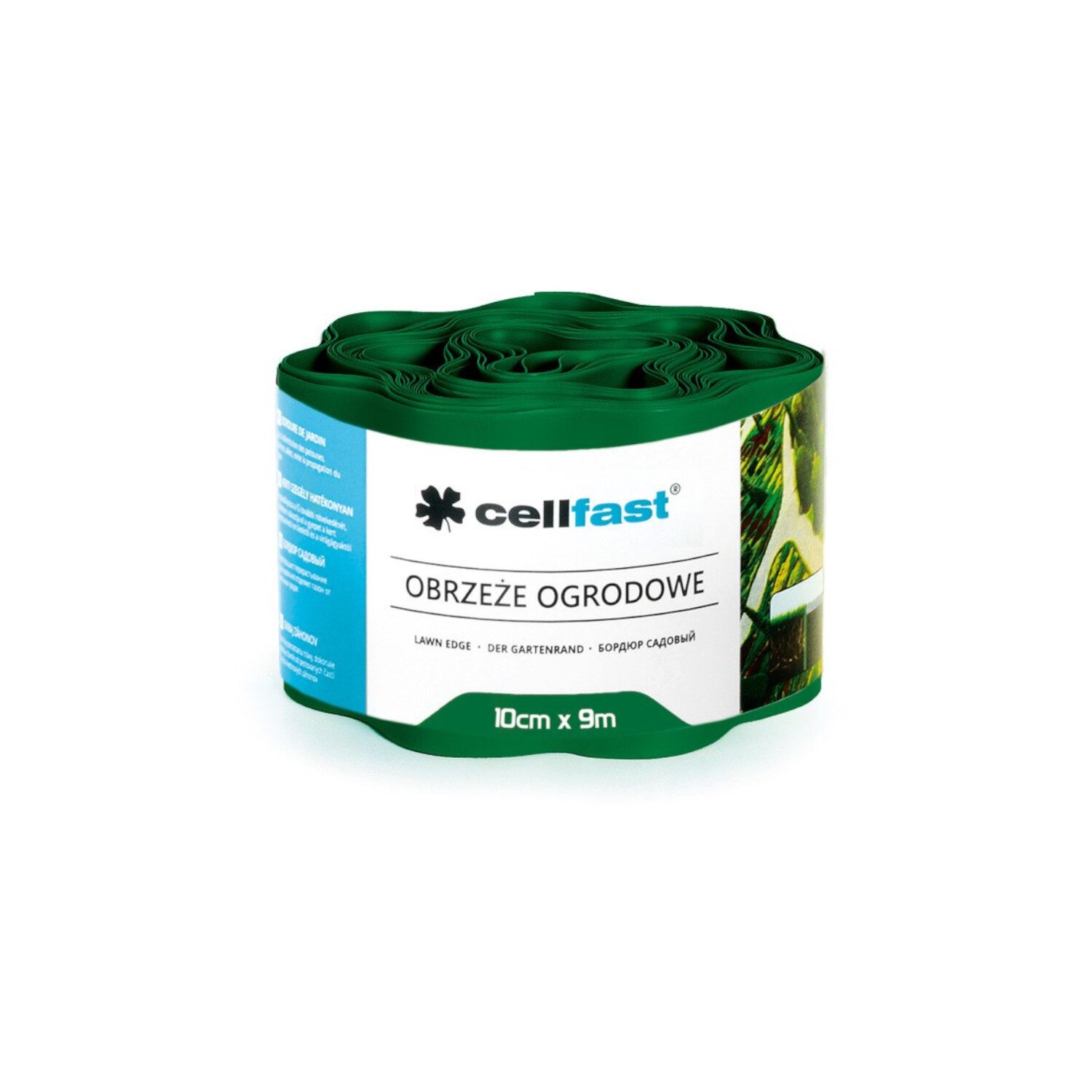 Bordura de gradina, 10 cm x 9 m, Cellfast, verde inchis