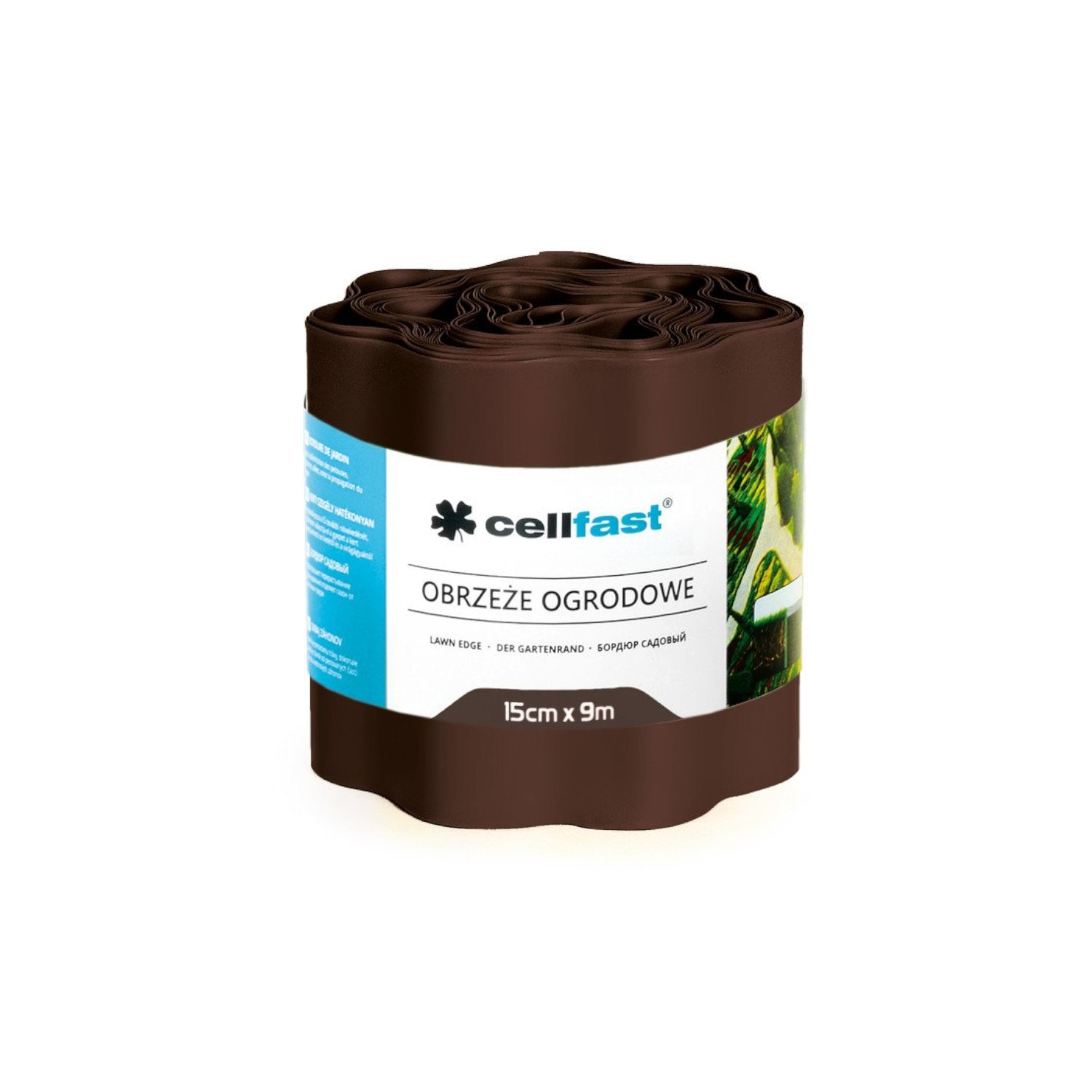 Bordura de gradina, 15 cm x 9 m, Cellfast, maro