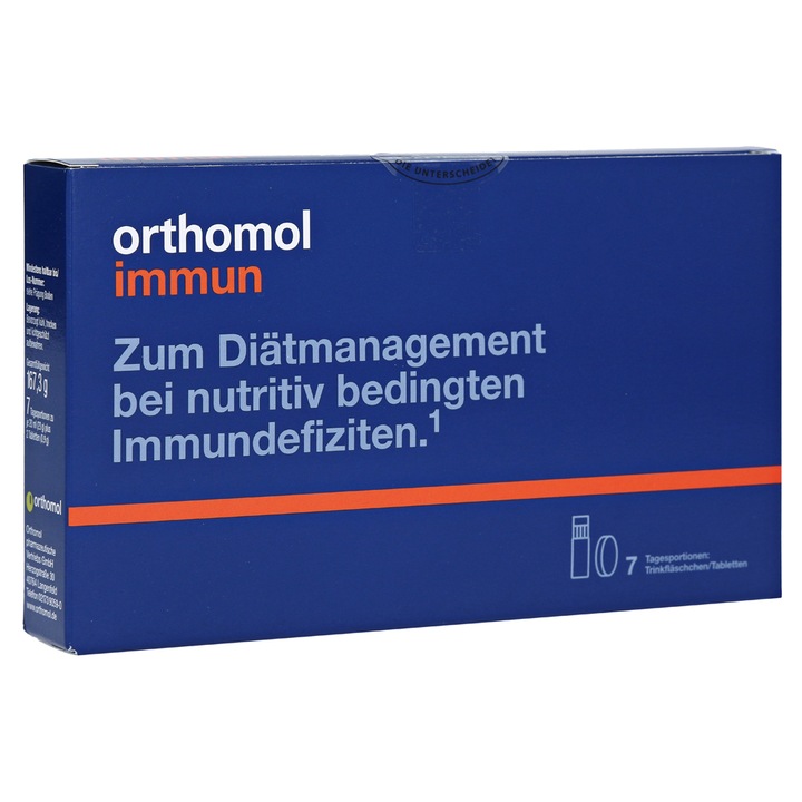 Orthomol Immun, Vitamine, Micronutrienti, 7 fiole, gata de baut, pentru sistemul imunitar