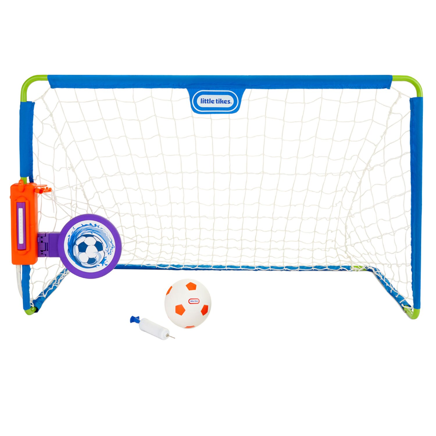 Set de joaca 2 in 1 Little Tikes, Poarta de fotbal si stropitoare