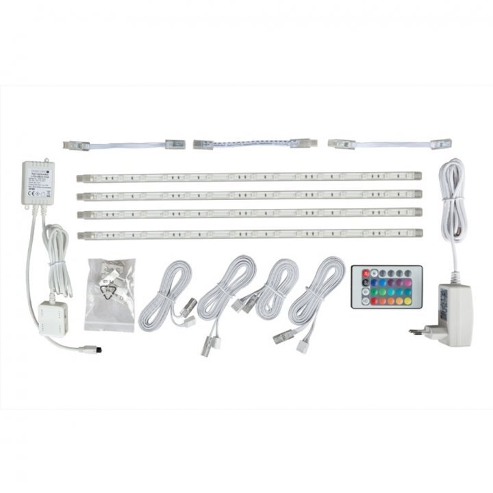 Kit banda led, lumina rgb, cu telecomanda, multicolor, pentru iluminare ambientala, KLLRGB, Ultralux