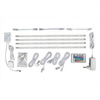 Kit banda led, lumina rgb, cu telecomanda, multicolor, pentru iluminare ambientala, KLLRGB, Ultralux Kit banda led, lumina rgb, cu telecomanda, multicolor, pentru iluminare ambientala, KLLRGB, Ultralux
