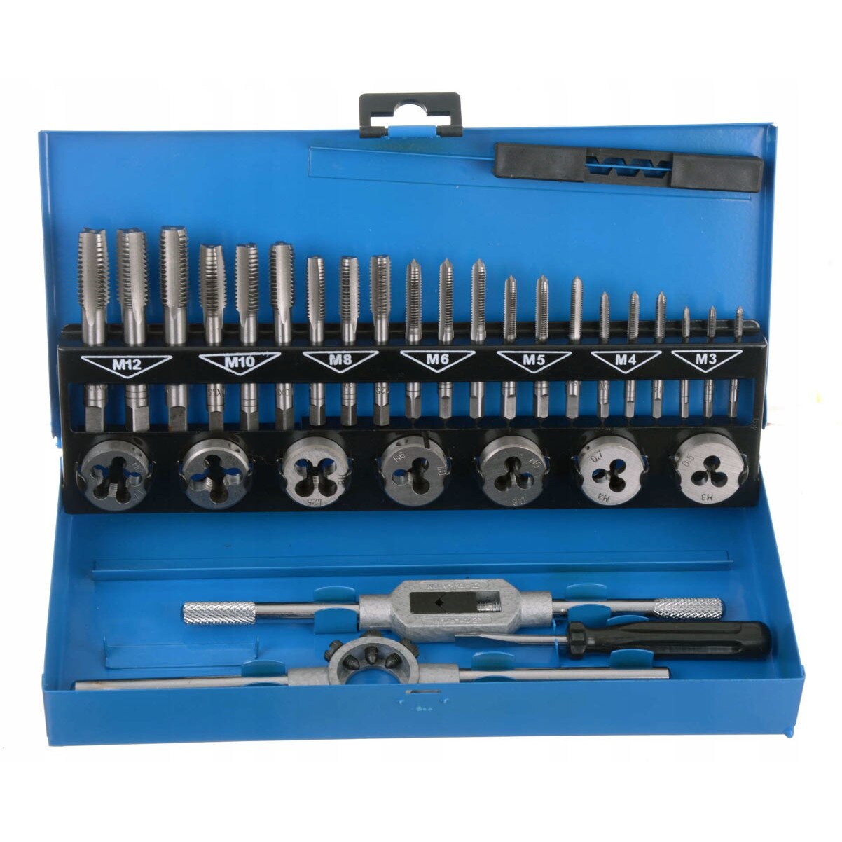 Set de filiere si tarozi Technic SK901, M2-M12, 31 piese