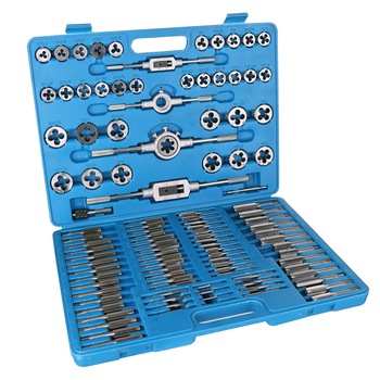 Set de filiere si tarozi Technic SK1900, pas normal si pas fin M2-M18, 110 piese Set de filiere si tarozi Technic SK1900, pas normal si pas fin M2-M18, 110 piese