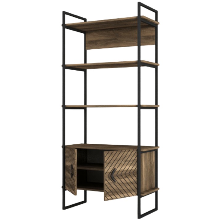 Biblioteca, Moebel 17, Scala, 90x180x35 cm, Nuc