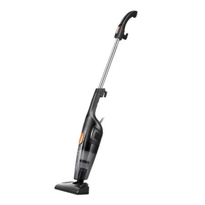 Вертикална прахосмукачка Deerma DX115C, 600W, 14000pa мощност на засмукване, Капацитет 1.2 л, Дължина на кабела 5 м, Черен