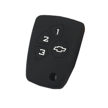 Husa din silicon pentru cheie auto CHEVROLET 3 butoane si emblema Husa din silicon pentru cheie auto CHEVROLET 3 butoane si emblema