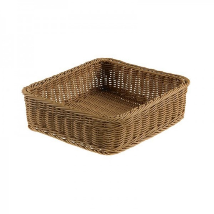 Cos pentru servire VANITY maro, 32.5x32.5x10 cm