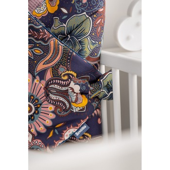 Paturica nou-nascut Sensillo Wafel Wrap Boho Roz 75x75 cm Paturica nou-nascut Sensillo Wafel Wrap Boho Roz 75x75 cm