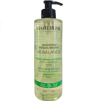 Sampon Masterline Reechilibrant par gras si matreata Extract de Urzica si Proteine din Grau 400ml Sampon Masterline Reechilibrant par gras si matreata Extract de Urzica si Proteine din Grau 400ml