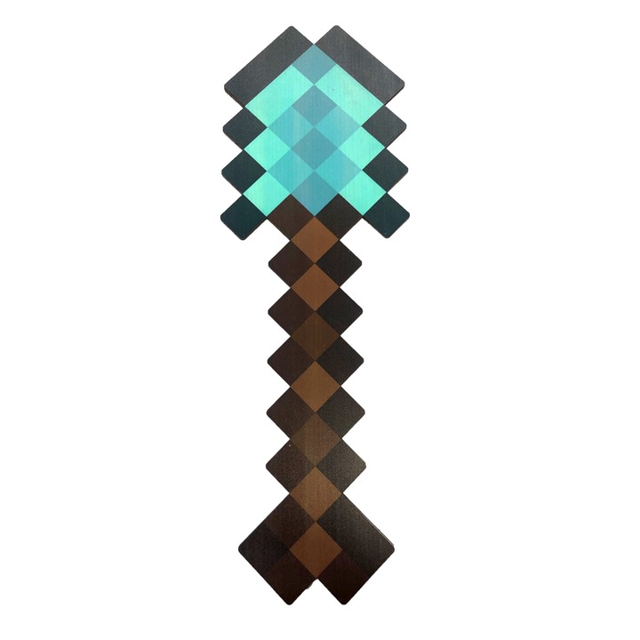 Lopata Minecraft din lemn, multicolor, 33x10 cm