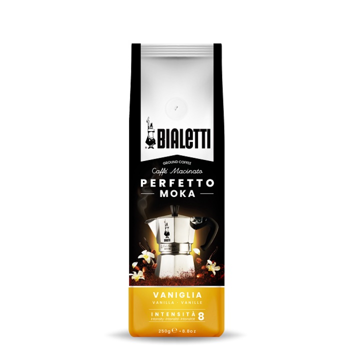 Bialetti Moka Perfetto vanília ízű őrölt kávé, 250 g