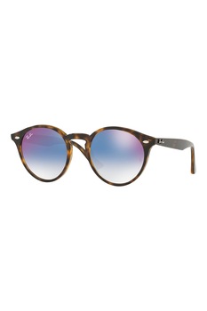 Ray-Ban, Ochelari de soare pantos unisex cu lentile oglinda, Maro/Galben sofran, 49-21-145 Standard Ray-Ban, Ochelari de soare pantos unisex cu lentile oglinda, Maro/Galben sofran, 49-21-145 Standard