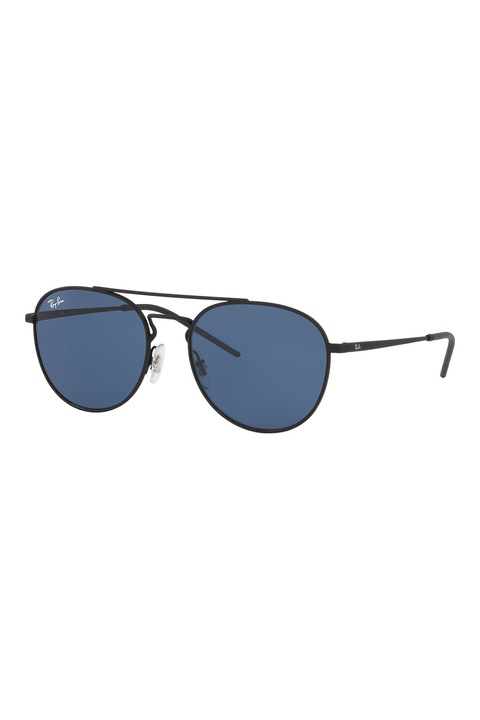 Ray-Ban, Унисекс слънчеви очила Aviator, Черен, 55-18-140 Standard