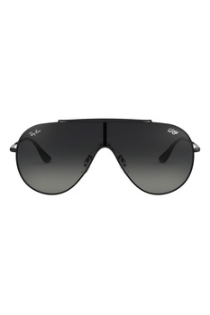 Ray-Ban, Ochelari de soare shield cu detalii logo, Negru, 33-13-140 Standard Ray-Ban, Ochelari de soare shield cu detalii logo, Negru, 33-13-140 Standard
