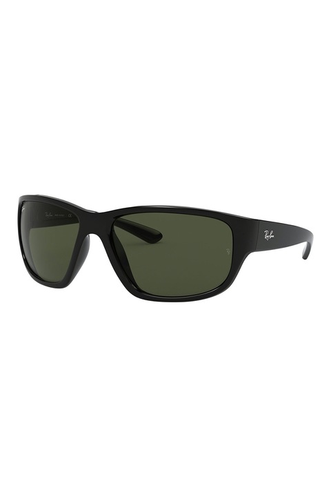 Ray-Ban, Правоъгълни слънчеви очила, Черен, 63-18-130 Standard