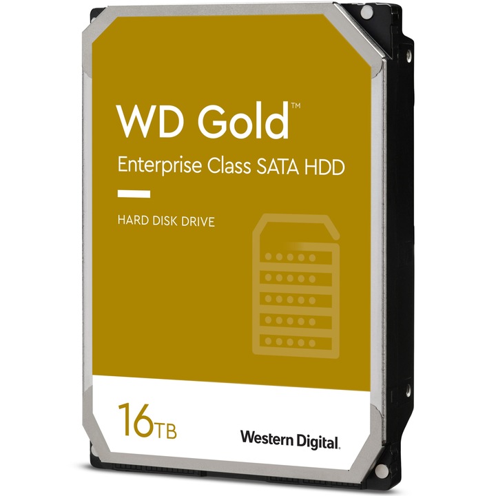 HDD WD Gold 16TB, 7200 об/мин, 512MB cache, SATA III