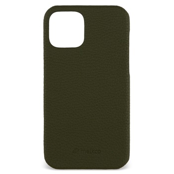 Husa din piele Melkco pentru iPhone 12, 12 Pro, Olive Green Husa din piele Melkco pentru iPhone 12, 12 Pro, Olive Green