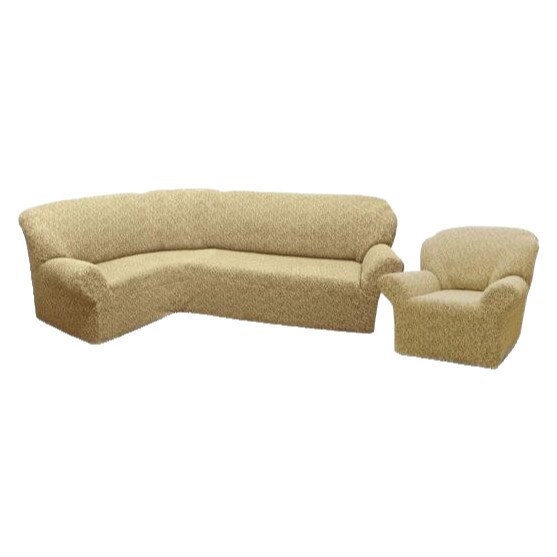 Set Huse multielastice jacquard, pentru coltar si fotoliu, (1864-543)