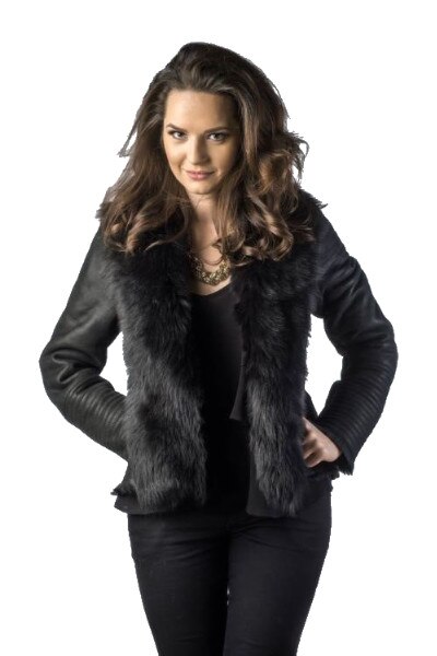 Jacheta din blana 250 P, Negru