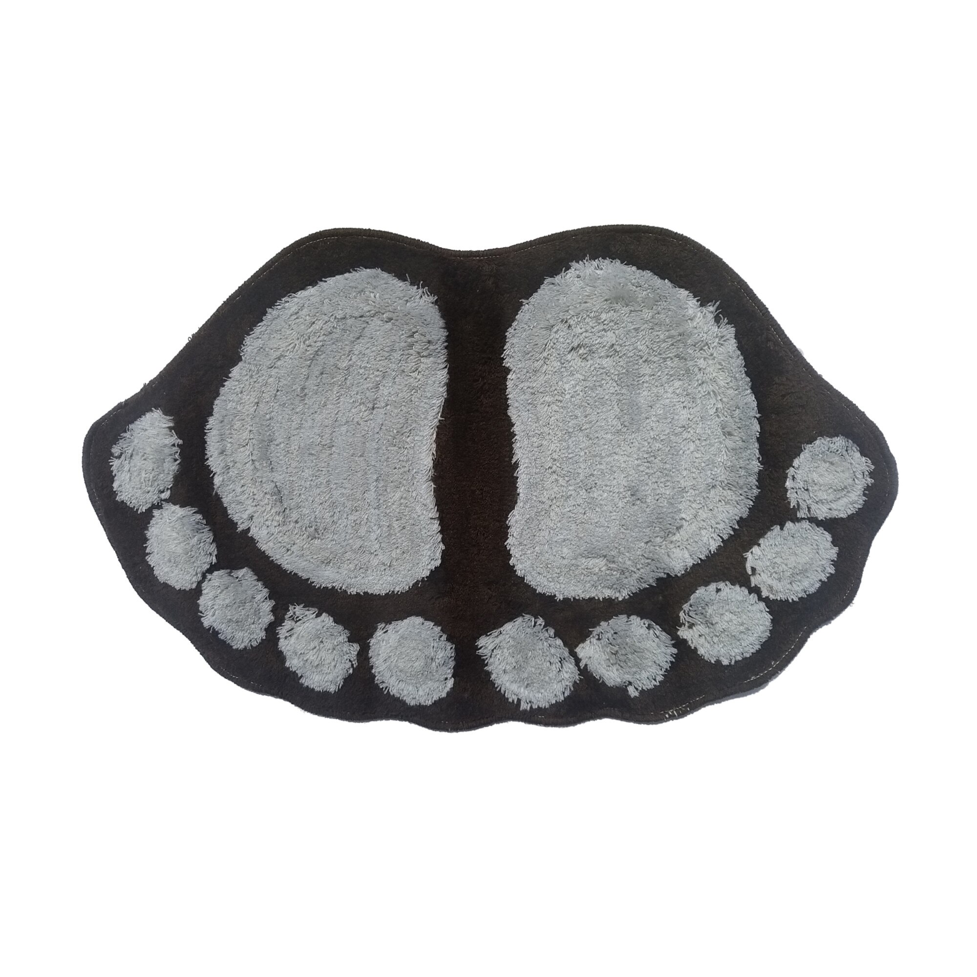 Covoras baie picior 50x80 cm, Nichita Impex, maro gri