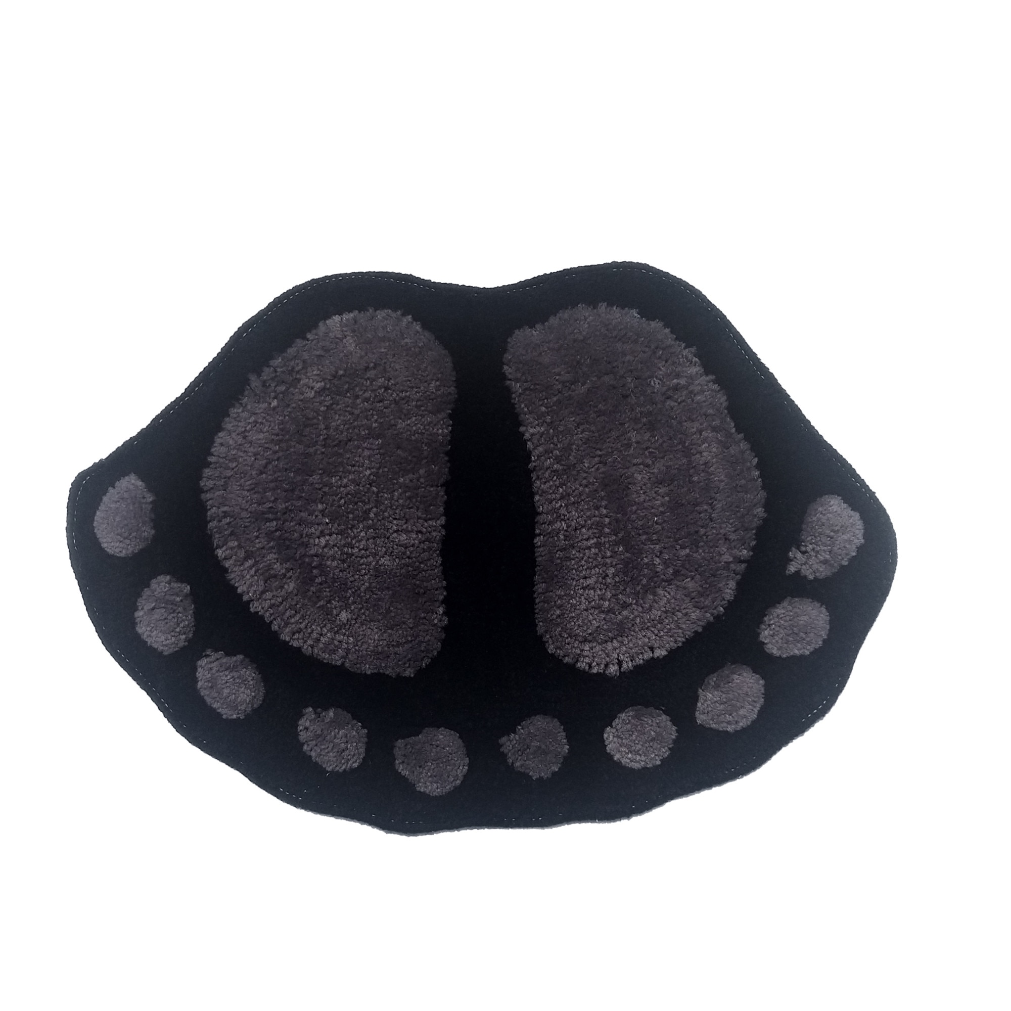 Covoras baie picior 40x60 cm, Nichita Impex, negru gri