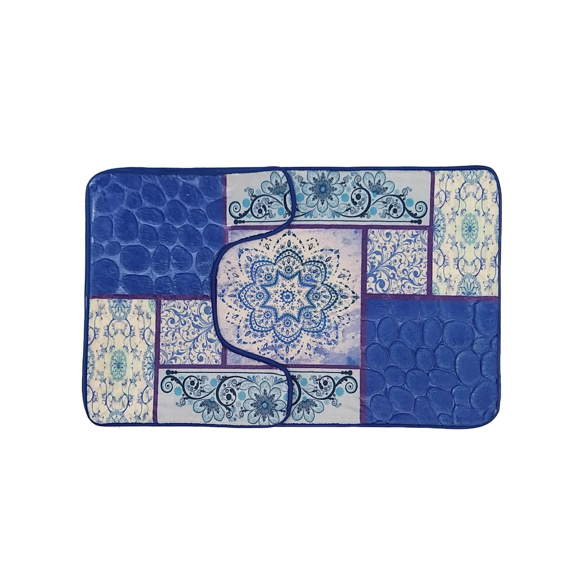 Set 2 piese covoras baie embosat, Nichita Impex