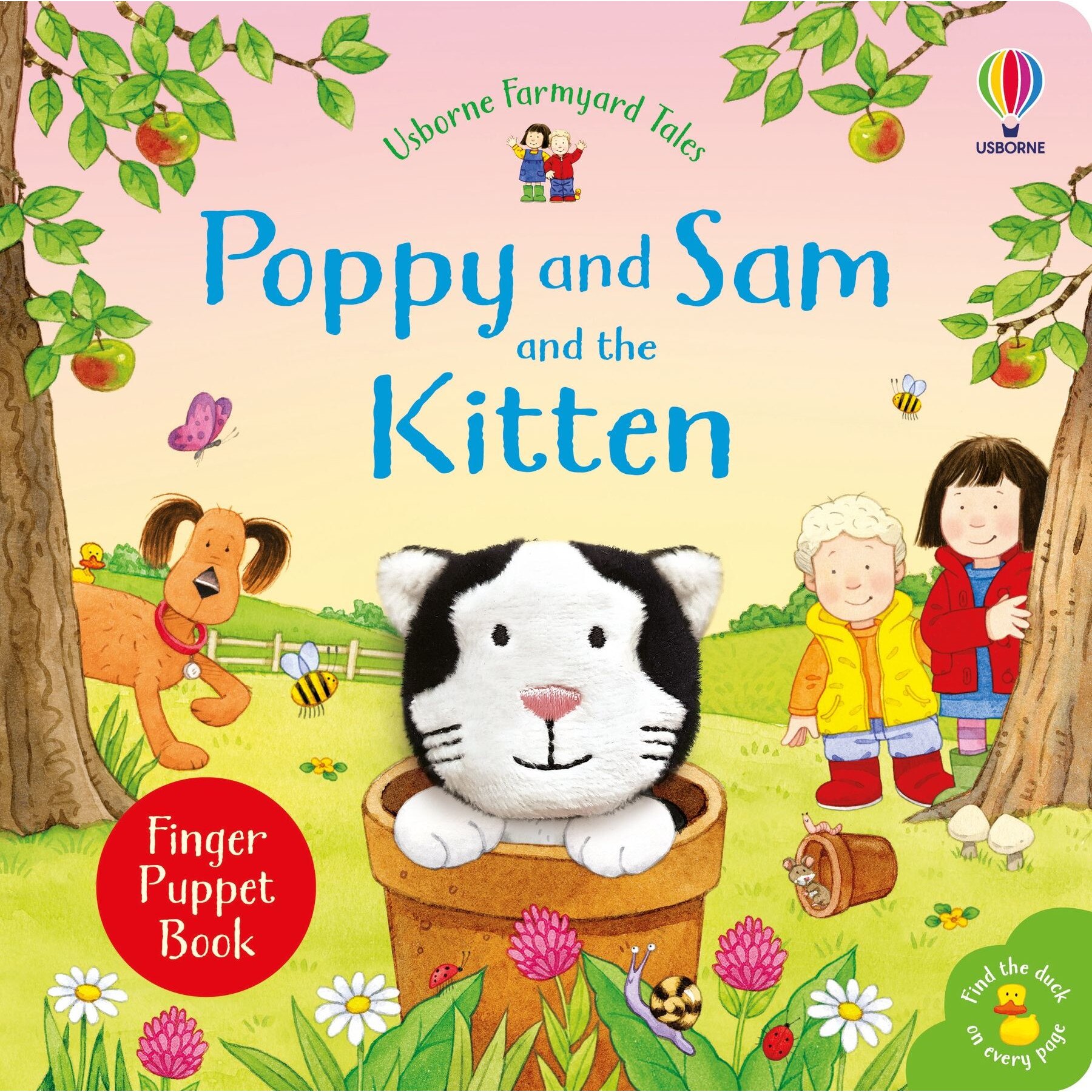 Poppy and Sam and the Kitten, finger puppet book, Sam Taplin, Usborne, 1+