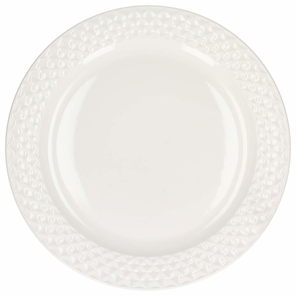 Farfurie Home Delux, pentru desert, material portelan, 21x21cm