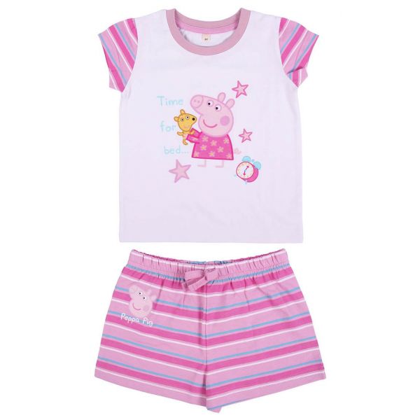 Pijama Cerda Peppa Pig alb/roz, Alb/Roz