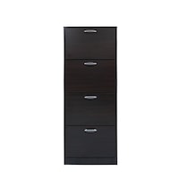Pantofar 4 Usi Mic, Wenge, 60 x 157 x 26 cm