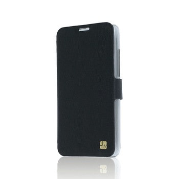 Flip cover Just Must Book Slim pentru Huawei Ascend Y360 / Y3, (silicon in interior) Black Flip cover Just Must Book Slim pentru Huawei Ascend Y360 / Y3, (silicon in interior) Black