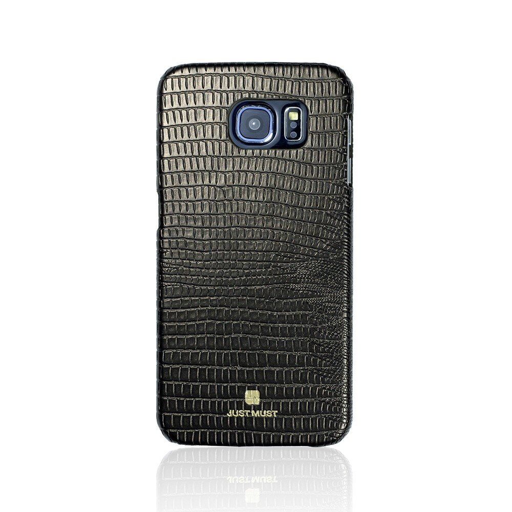 Carcasa de protectie Just Must Croco pentru Samsung Galaxy S6 G920, Maro
