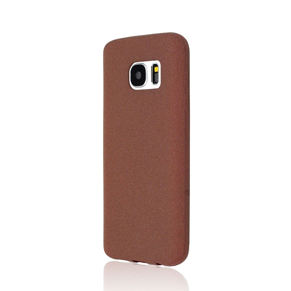 Husa de protectie Just Must Silicon Sand pentru Samsung Galaxy S7 G930, Maro
