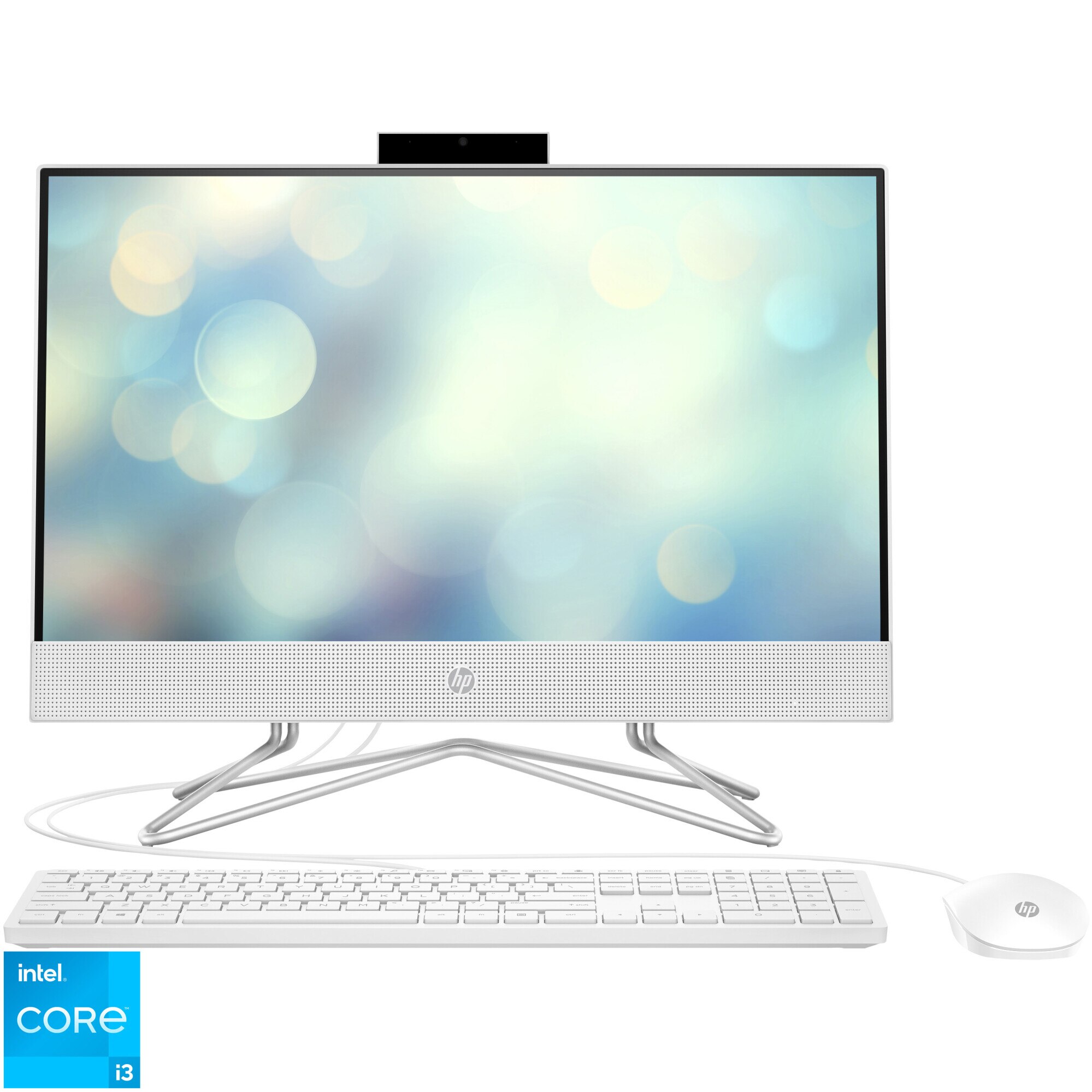 Sistem All-in-One HP 22-df1016nq cu procesor Intel® Core™ i3-1115G4 pana la 4.10 GHz, Tiger Lake, 21.5