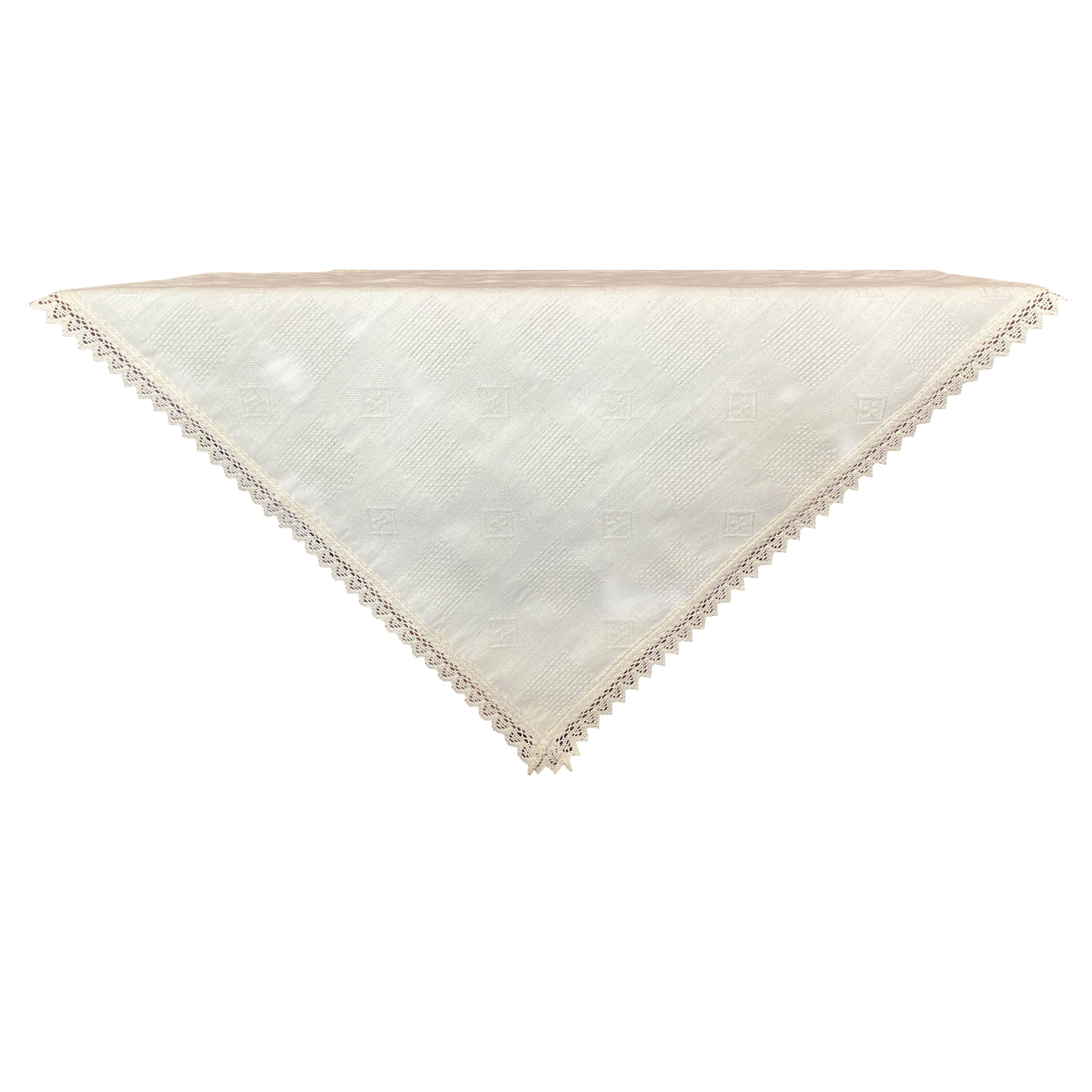 Fata de masa Arta, bumbac, cu dantela 140 x 240 cm