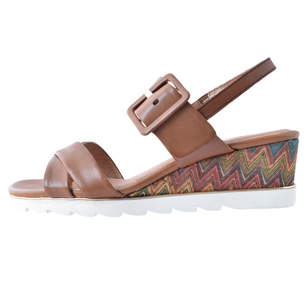 Sandale dama, din piele naturala, Marco Tozzi, 2-28724-26-16-21-08, coniac, Coniac