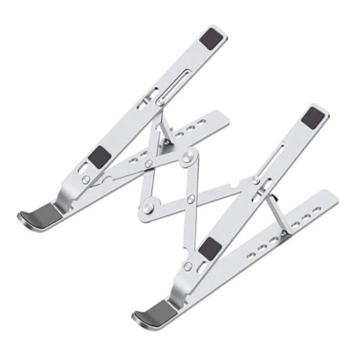 Suport laptop EDAR® pliabil, stand universal, ergonomic, aluminiu rezistent