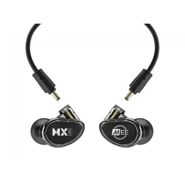 MEE AUDIO MX3 PRO, Moduláris hibrid meghajtású fülhallgató három hangszóróval, Fekete