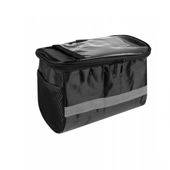 Geanta bicicleta, Zola®, prindere pe ghidon , neagra, 15x20x11 cm Geanta bicicleta, Zola®, prindere pe ghidon , neagra, 15x20x11 cm