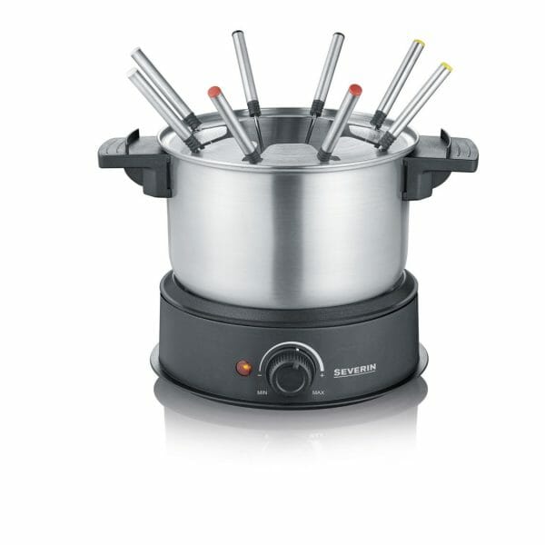 Set Fondue Severin 1.4L Negru/Metalic