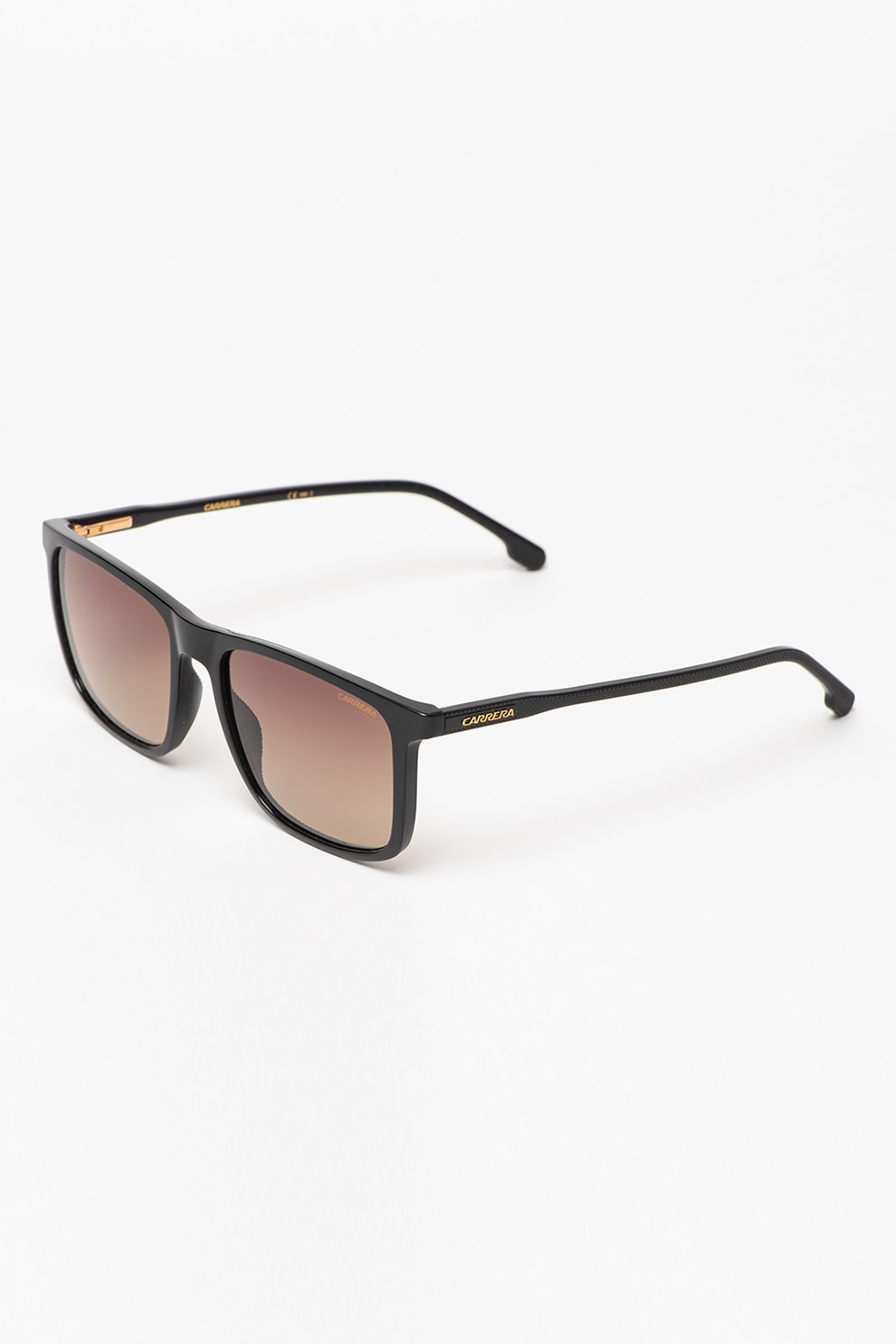 Carrera, Ochelari de soare patrati unisex cu detaliu logo, Negru, 60-18-145 Standard