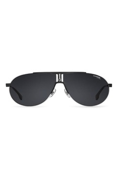 Carrera, Ochelari de soare unisex cu rama metalica, Negru/Argintiu, 58-09-140 Standard Carrera, Ochelari de soare unisex cu rama metalica, Negru/Argintiu, 58-09-140 Standard