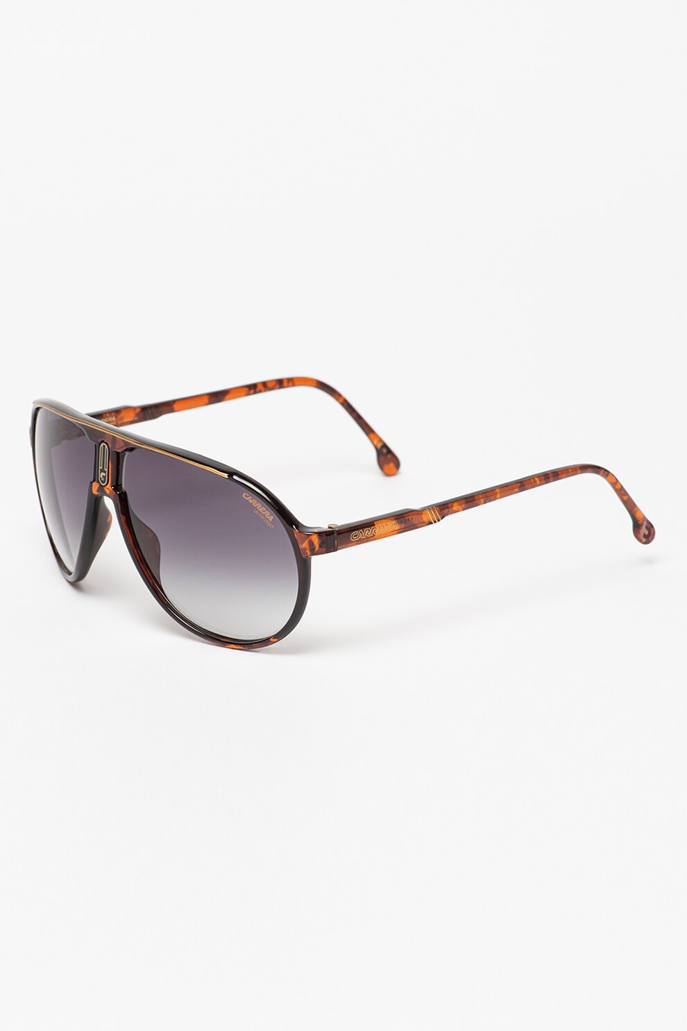 Carrera, Ochelari de soare unisex cu rama cu model, Maro inchis/Maro scortisoara, 54-16-145 Standard