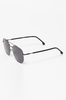 Carrera, Ochelari de soare aviator unisex, Argintiu inchis/Negru, 56-17-130 Standard Carrera, Ochelari de soare aviator unisex, Argintiu inchis/Negru, 56-17-130 Standard